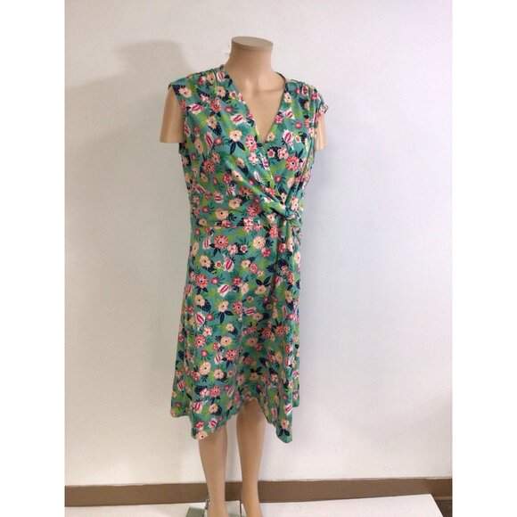 Lands End Floral Dress Tropical Vibes Womens Large - Picture 6 of 8